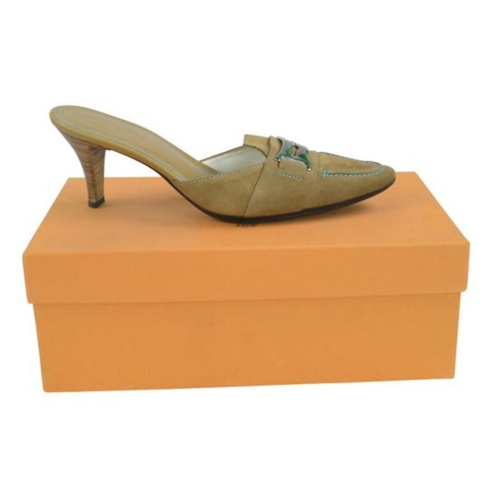 Tod's Brown Debbie Sabot Masch Heels